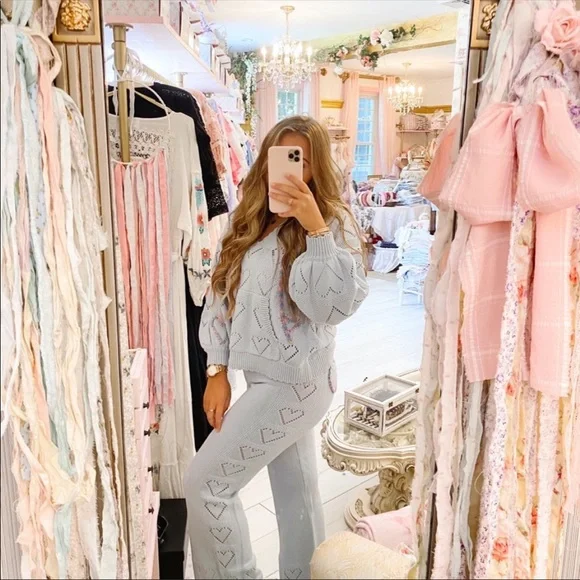 LOVESHACKFANCY SWEATER HOODIE - Picture 5 of 15